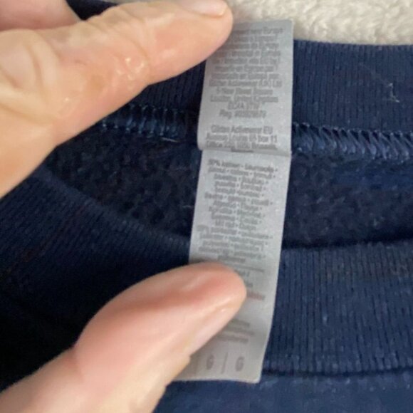 Chicago Bears Mens Sweatshirt Large Navy Blue Gildan Crewneck - Picture 7 of 10